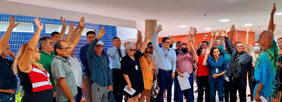 Gesto 2025/2028 toma posse no SINDSALEM